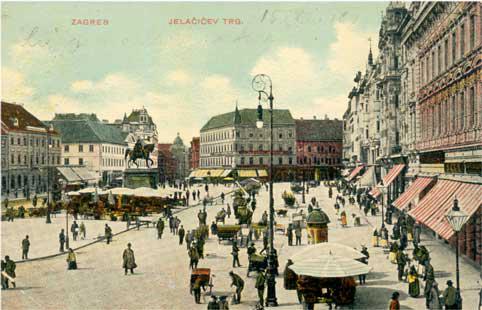 1. Jelačićev trg, 1909., MGZ Ra-II-9031